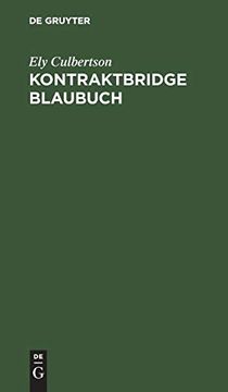portada Kontraktbridge Blaubuch (en Alemán)