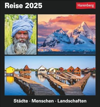 portada Reise Tagesabreißkalender 2025 - Kulturkalender - Städte, Menschen, Landschaften (en Alemán)