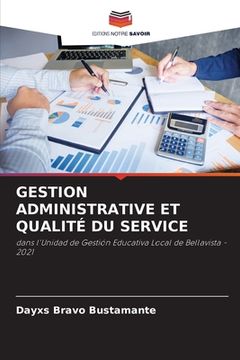 portada Gestion Administrative Et Qualité Du Service (en Francés)