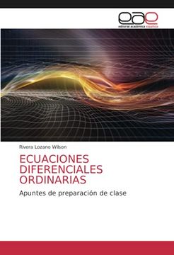 portada Ecuaciones Diferenciales Ordinarias: Apuntes de Preparación de Clase (in Spanish)