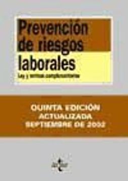 portada Prevencion de Riesgos Laborales: Ley y Normas Complementarias (5ª Ed. )
