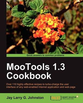 portada mootools 1.3 cookbook (en Inglés)