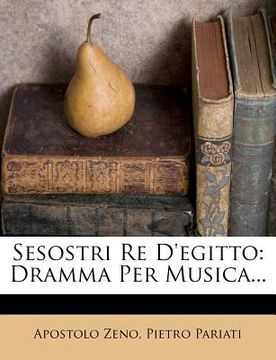 portada sesostri re d'egitto: dramma per musica... (en Inglés)