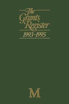 portada The Grants Register 1993-1995 (en Inglés)