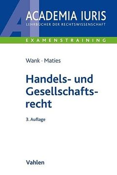 portada Handels- und Gesellschaftsrecht (Academia Iuris - Examenstraining) (in German)