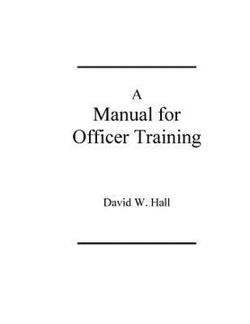 portada Manual for Officer Training