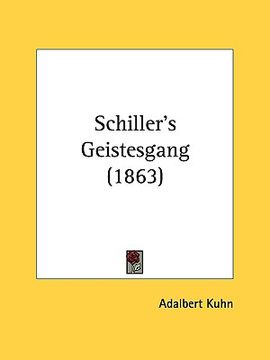 portada schiller's geistesgang (1863) (en Inglés)