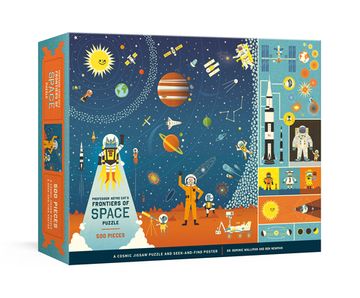 portada Professor Astro Cat's Frontiers of Space 500-Piece Puzzle: Cosmic Jigsaw Puzzle and Seek-And-Find Poster (en Inglés)
