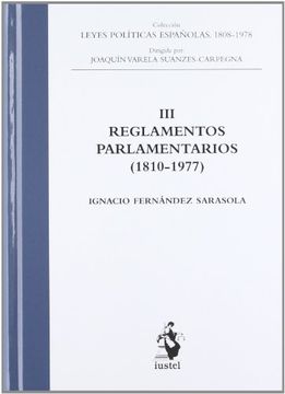 portada Reglamentos Parlamentarios III (1810 - 1977) (in Spanish)