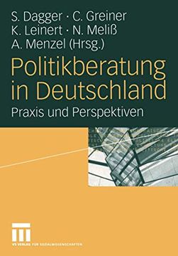 portada Politikberatung in Deutschland: Praxis und Perspektiven (en Alemán)