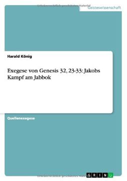 portada Exegese von Genesis 32, 23-33: Jakobs Kampf am Jabbok (German Edition)