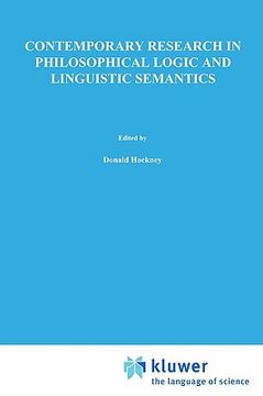 portada contemporary research in philosophical logic and linguistic semantics (en Inglés)