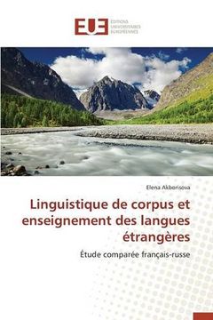 portada Linguistique de corpus et enseignement des langues étrangères