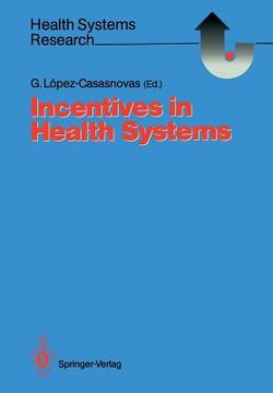 portada incentives in health systems (en Inglés)