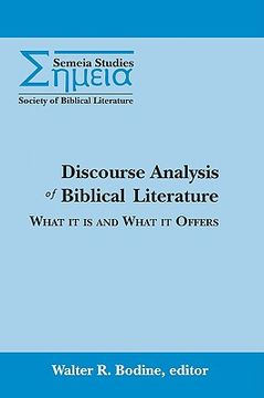 portada discourse analysis of biblical literature: what it is and what it offers