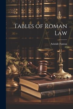 portada Tables of Roman Law (en Inglés)