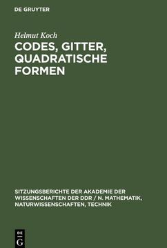 portada Codes, Gitter, Quadratische Formen (in German)