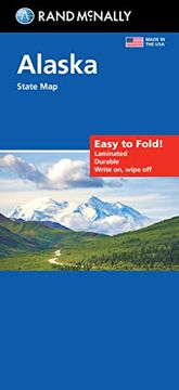 portada Rand Mcnally Easy to Fold: Alaska State Laminated map (en Inglés)