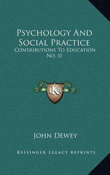 portada psychology and social practice: contributions to education no. ii (in English)