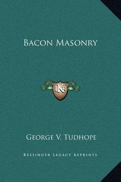 portada bacon masonry (en Inglés)