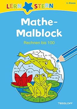 portada Lernstern: Mathe-Malblock 2. Klasse. Rechnen bis 100 (en Alemán)