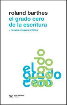 portada El Grado Cero de la Escritura (in Spanish)