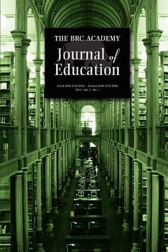 portada the brc academy journal of education (en Inglés)