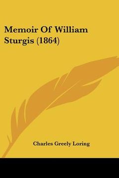 portada memoir of william sturgis (1864)