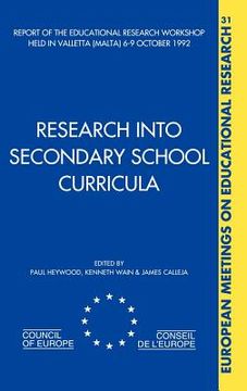portada research into secondary school curricula