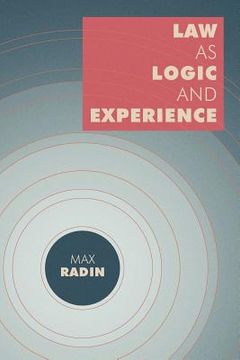 portada law as logic and experience (en Inglés)