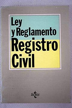portada Ley y Reglamento del Registro Civil