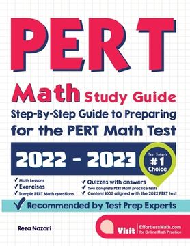 portada PERT Math Study Guide: Step-By-Step Guide to Preparing for the PERT Math Test (in English)