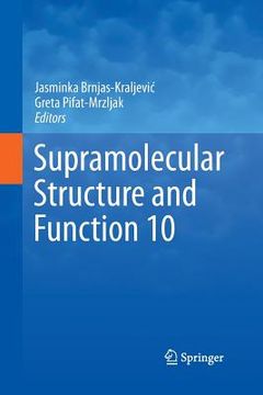 portada Supramolecular Structure and Function 10 (en Inglés)