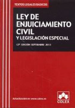 portada Ley De Enjuiciamiento Civil Y Legislación Especial ( 12ª Ed. - 2013 ) Tlb