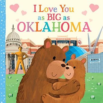 portada I Love you as big as Oklahoma: A Sweet Love Board Book for Toddlers With Baby Animals, the Perfect Shower Gift! 