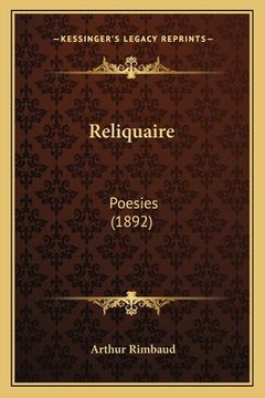 portada Reliquaire: Poesies (1892) (en Francés)