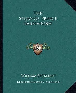 portada the story of prince barkiarokh (en Inglés)