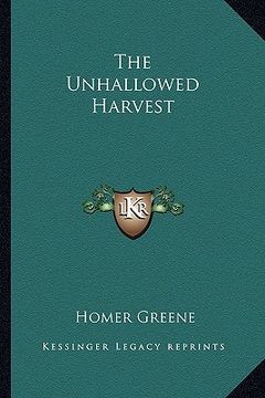 portada the unhallowed harvest (en Inglés)