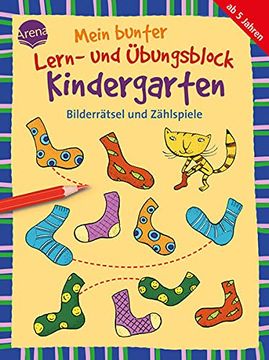 portada Mein Bunter Lern- und Übungsblock Kindergarten. Bilderrätsel und Zählspiele (en Alemán)