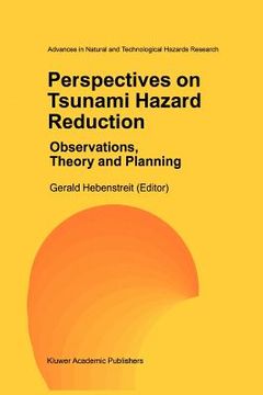 portada perspectives on tsunami hazard reduction: observations, theory and planning (in English)