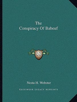 portada the conspiracy of babeuf