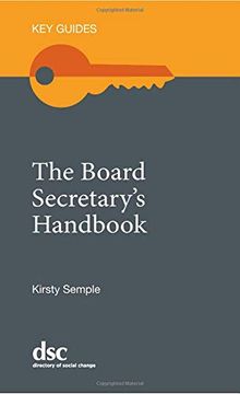 portada The Board Secretary's Handbook (Key Guides) (en Inglés)