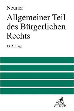 portada Allgemeiner Teil des Bürgerlichen Rechts (en Alemán)
