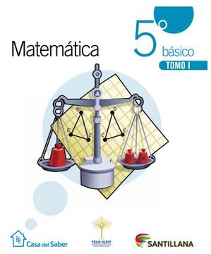 portada Matemática 5 Básico Casa Del Saber (Tomo I Y Tomo Ii + Cuaderno De Actividades)