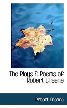 portada the plays & poems of robert greene