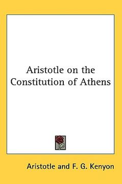 portada aristotle on the constitution of athens (en Inglés)