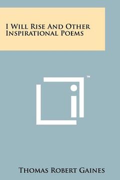 portada i will rise and other inspirational poems (in English)