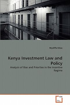 portada kenya investment law and policy (en Inglés)