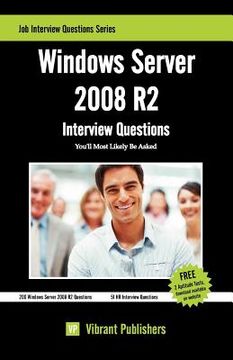 portada windows server 2008 r2 interview questions you'll most likely be asked (in English)