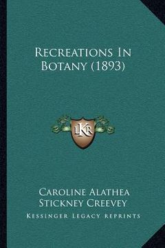 portada recreations in botany (1893) (in English)